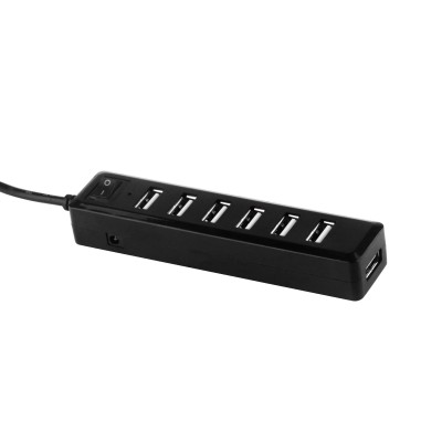 Hub Naceb Technology NA-120, USB 2.0, 7 puertos, 480 Mbit/s