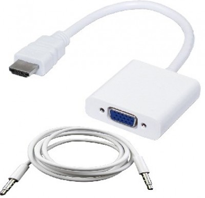 Convertidor HDMI a VGA BROBOTIX 110964b, Color blanco