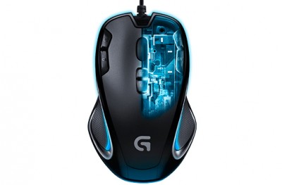Mouse LOGITECH G300s, Negro, 9 botones, USB, Óptico, 2500 DPI