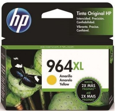 Cartucho de Tinta HP Amarillo Num 964XL , Amarillo, HP