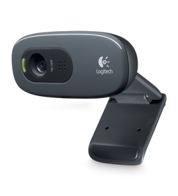 Cámara Web LOGITECH C270, 3 MP, 30 fps, USB, Negro, 1280 x 720 Pixeles