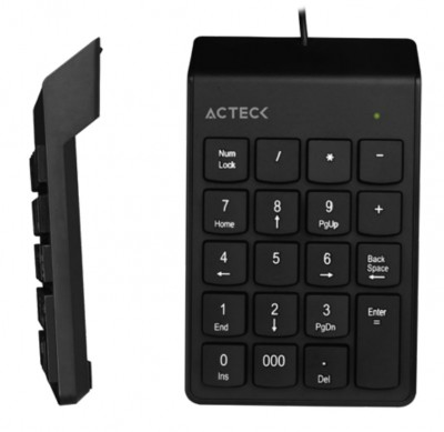 Teclado Numérico ACTECK AC-932622, USB, Numérico, Negro, Universal