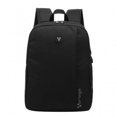 Mochila. Vorago BP-201 Negra. Ligera para Laptop de 15.6 pulgadas color negra
