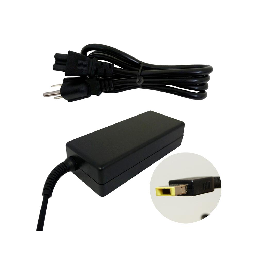 Cargador Compatible Lenovo 20v 4.5a p/Cuadrada 