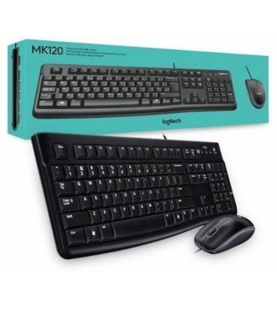kit de teclado y Mouse Logitech MK120 920-004428 