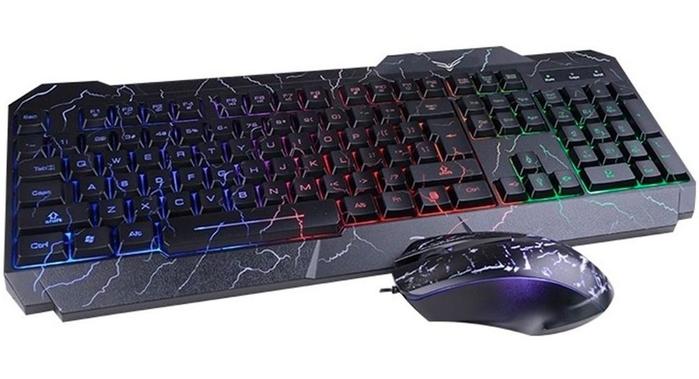 Kit de Teclado y Mouse Naceb Technology Raptor, Estándar, Negro