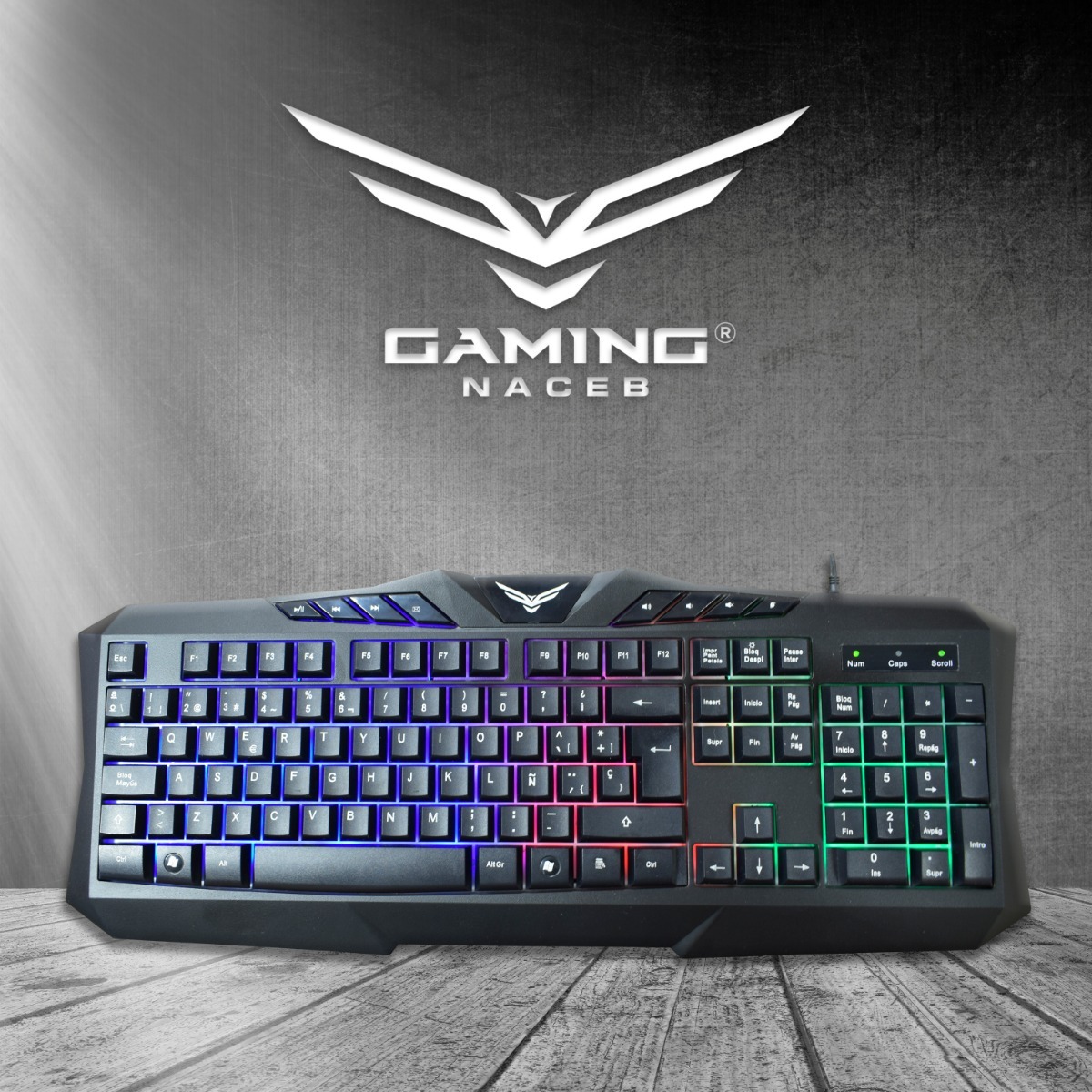 Teclado Gamer Retroiluminado Naceb NA-0912 