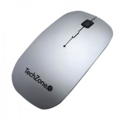 Mouse Inalámbrico Recargable con Mousepad TECHZONE TZ18MOUINAMP-PL, Plata, 800 - 1600 DPI
